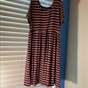 Beautiful red and white dress!